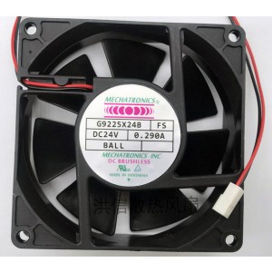 NONOISE G9225X24B FS 24V 0.290A 2wires Cooling Fan 